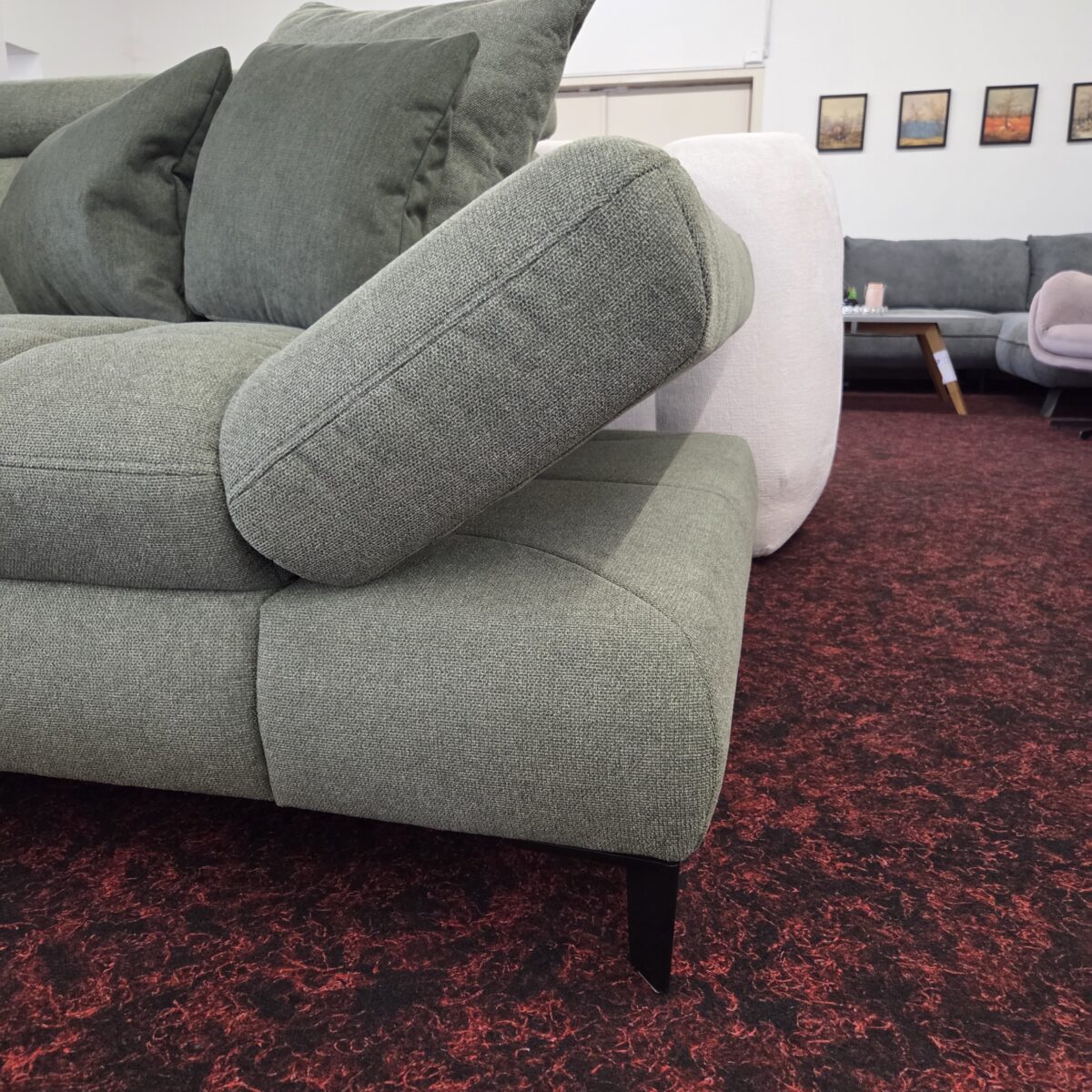 Big Sofa Megasofa XXL Sofa 3-Sitzer 3erSofa in Grün – Bild 7