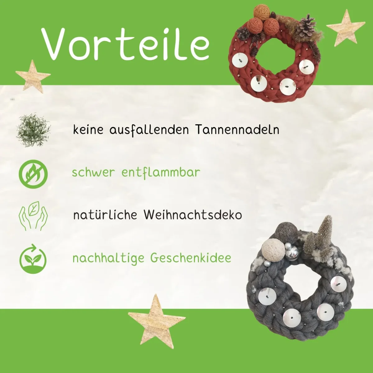 Adventskranz rosa – Bild 7