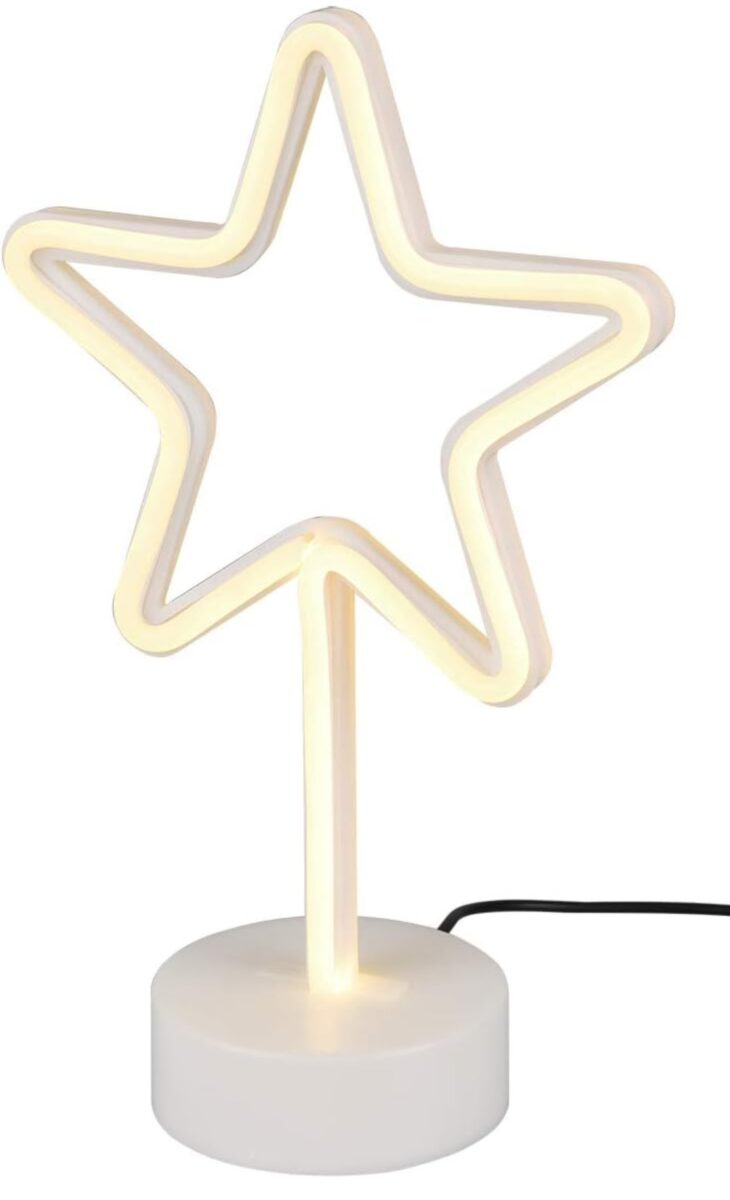 LED Stehleuchte Tischlampe Tischleuchte Stern Kunststoff – Bild 3