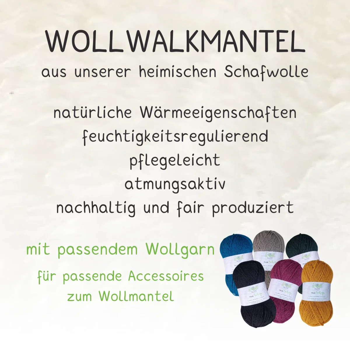 Wollmantel Mathilde Gelb – Bild 9