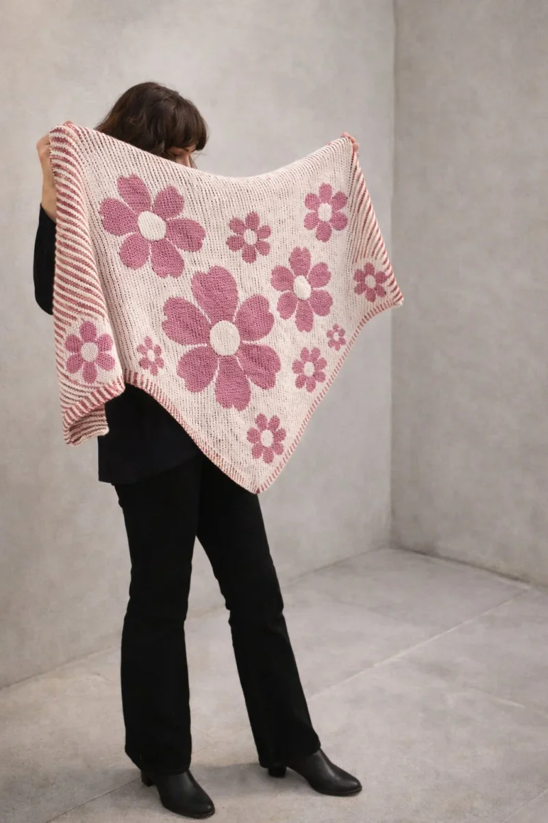 Tuch Pressed Petals - gepresste Kirschblüten