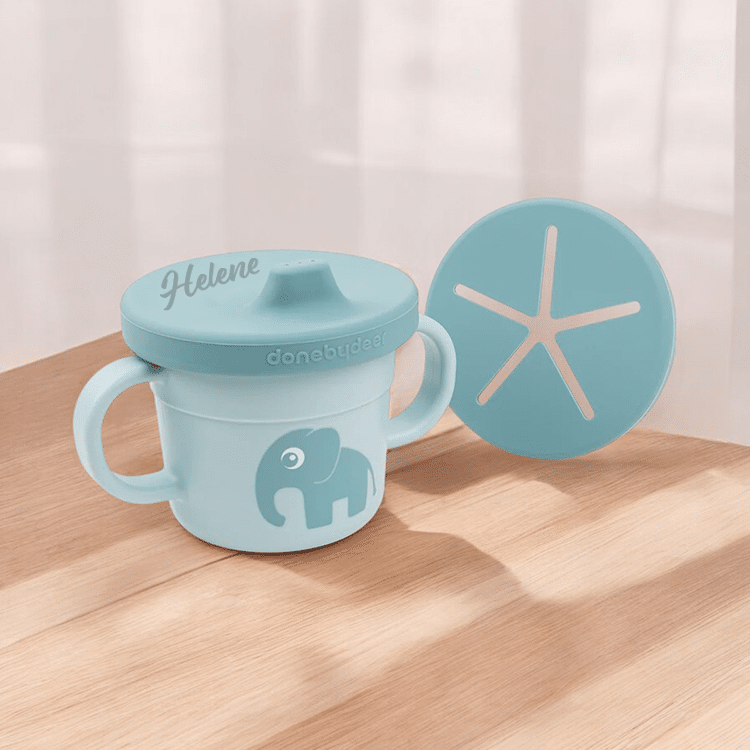 Done by Deer Trinklernbecher mit Namen, Geschenk für Babys – Bild 2
